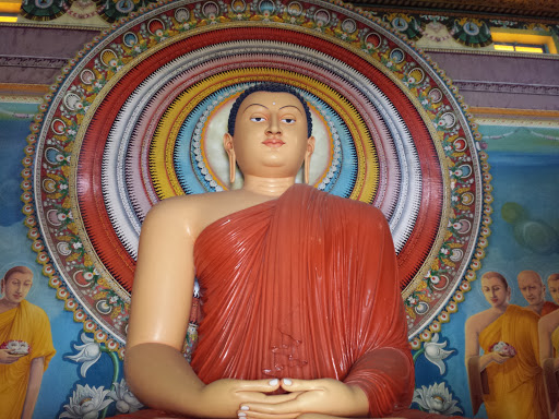 Buddha Statue Of The Wijithapura Temple 
