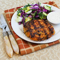 Grilled Fresh Salmon Burgers with Caper Mayonnaise