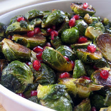 Brussels Sprouts with Pomegranate Seeds