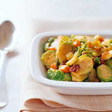 Sauteed Brussels Sprouts With Raisins