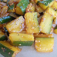 Japanese Zucchini and Onions