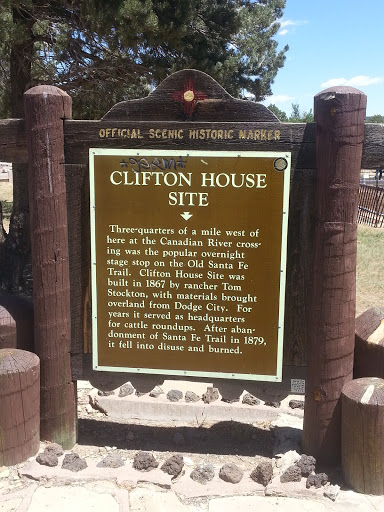 Clifton House Site - official scenic historic marker