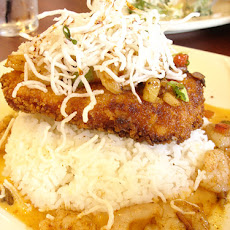 Shrimp with Macadamia nut crust