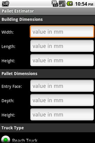 Redirack Pallet Estimator