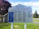 North Prairie Veterans Park Roll of Honor