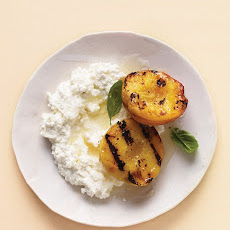 Farmer Cheese with Grilled Peaches