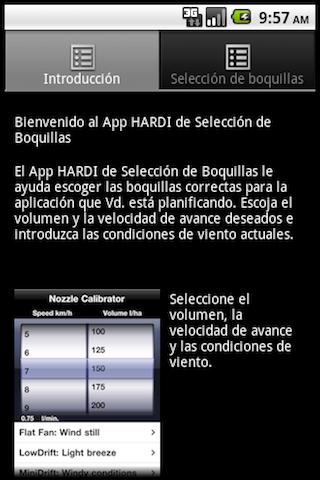 HARDI de Selección de Boquilla