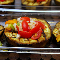 Grilled Eggplant with Caponata Salsa