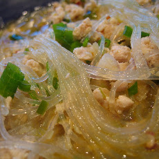 Garlic, Green Onion & Glass Noodle Soup