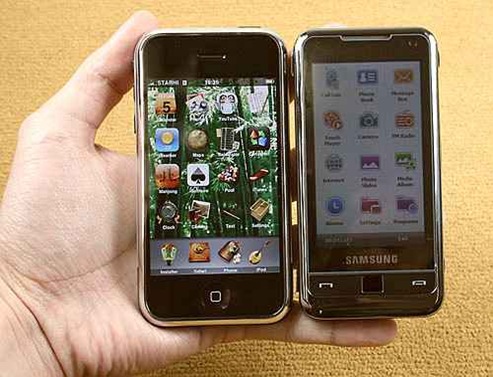 Samsung-Omnia-i900-vs-iPhone