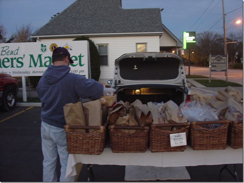 Early Morning at the Grand Bend Market Last Year