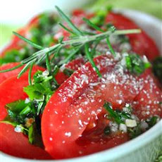 Sliced Tomatoes with Fresh Herb Dressing