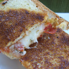 Grilled Pepperoni & Mozzarella Cheese Pizza Sandwich