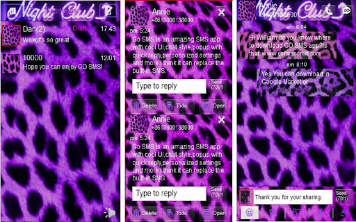 Gosmstheme Pink Purple Cheetah