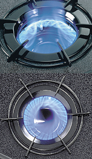 Kitchen Design  on Rinnai Gas Cooktop  Right  Incorporates Recessed  Inner Flame Burners