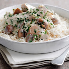 Chicken with White Wine and Mushrooms