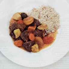 Lamb Tagine with Prunes, Apricots, and Vegetables