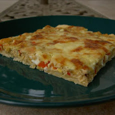 Salmon Cheese Egg Torta With Dill and Paprika