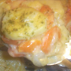Cheese Scalloped Potatoes & Carrots