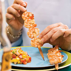 Grilled Shrimp with Mango and Red Onion Relish