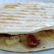 Bacon and Cream Cheese Quesadillas