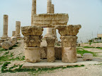 Temple of Hercules stonework on display