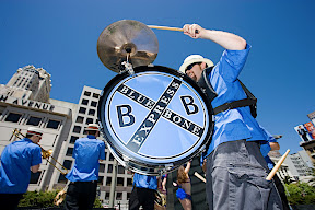 BBX Brass Band Debut, Union Square 2005 (photo by Billy Hustace)