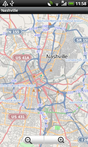 Nashville Street Map