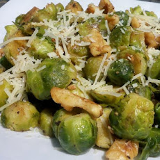 Sauteed Brussels Sprouts With Walnuts