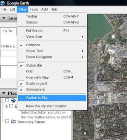 Google Earth - Switch to Sky