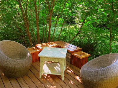 Back porch near Hot Tub