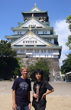 At the Osaka Castle with Yoshimitsu
