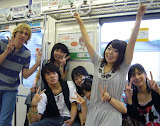 ESS being teenagers on the train.