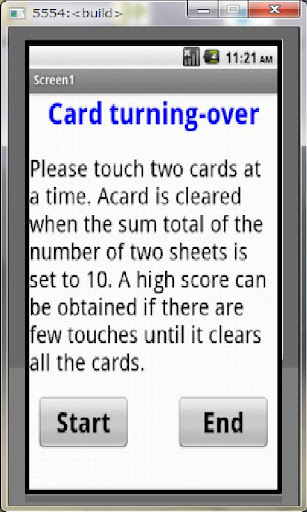 Turn over the card