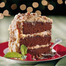 Chocolate Velvet Cake With Coconut-Pecan Frosting