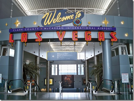Welcome to Las Vegas Airport sign