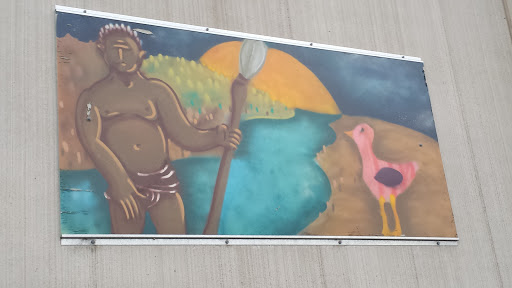 Aboriginal Duck Hunter Mural