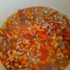 Zesty Ham and Bean Soup