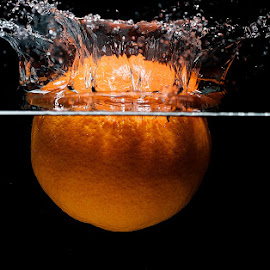 Orange splash by Nikola Medjugorac - Food & Drink Fruits & Vegetables ( water, orange, macro, splash, fresh, close up )
