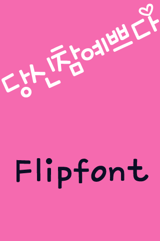 mbc당신참예쁘다 한국어 FlipFont