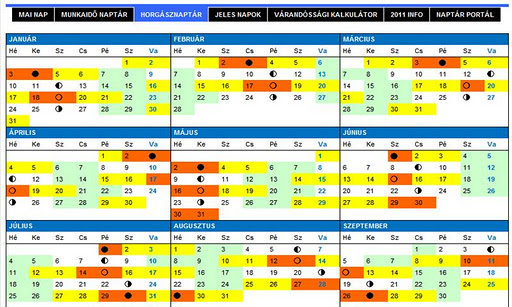 Naptár Portál - naptarak.com