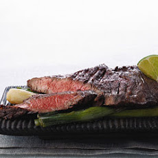 Sauteed Skirt Steak with Braised Scallions