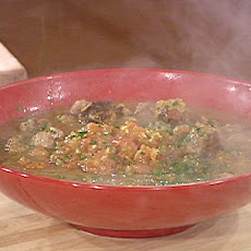 Fried Miniature Meatballs in a Saffron-Garlic Sauce