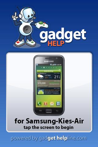 Samsung Kies-Air Gadget Help