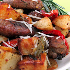 Roasted Sausage, Potatoes and Peppers