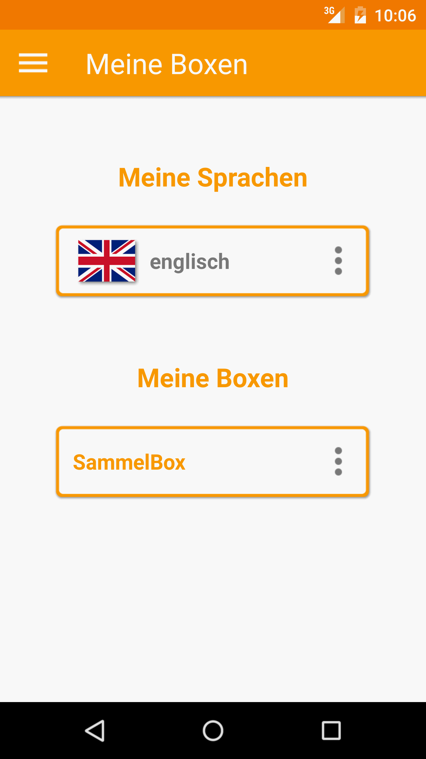 Android application VokabelBox - Vocabulary trainer - full version screenshort