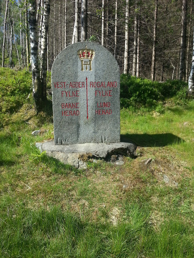 Fylkes Stein Vest Agder Og Rogalanf