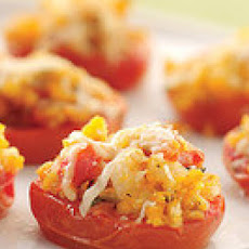 Roasted Tomatoes with Shrimp-and-Garlic-Bread Stuffing