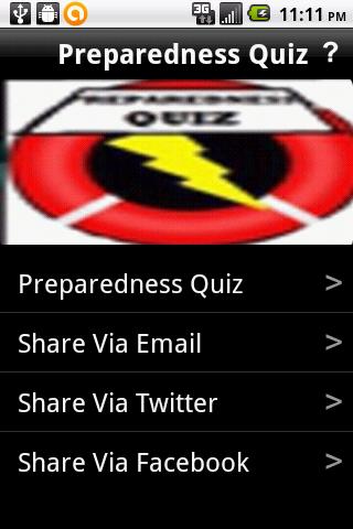 Preparedness Quiz