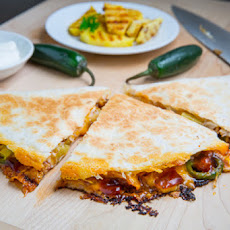 BBQ Chicken and Pineapple Quesadillas